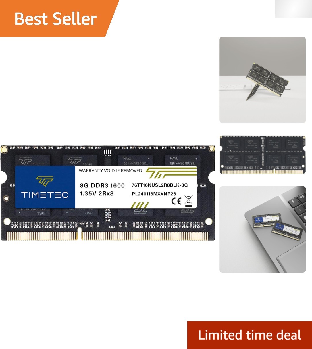 Dual Voltage 8GB 1600MHz Non-ECC SODIMM RAM for Enhanced Laptop Performance