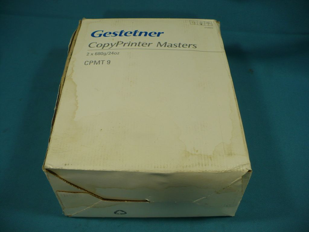 Gestetner Genuine CopyPrinter Masters CPMT9 CPMT 9 2x680g/24oz New Factory Box