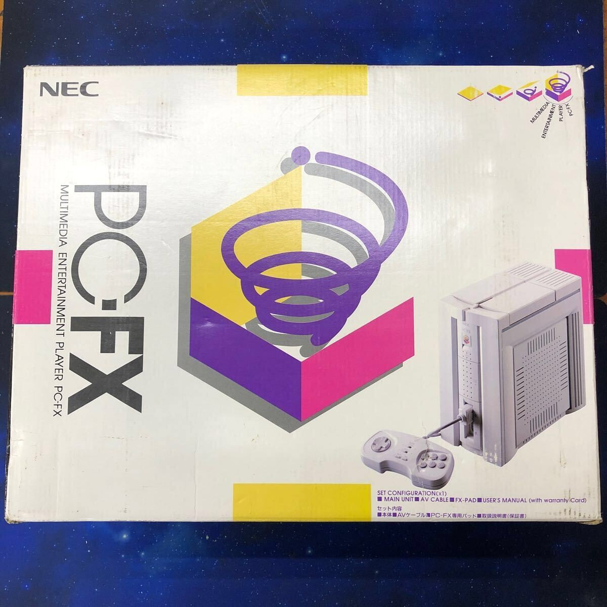 NEC PC-FX Console With Box Manual and Postcard Retro Game Japan