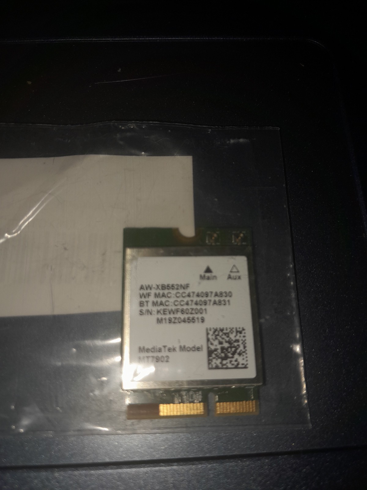 amd compatible m.2 wifi card Mediatek Model MT7902