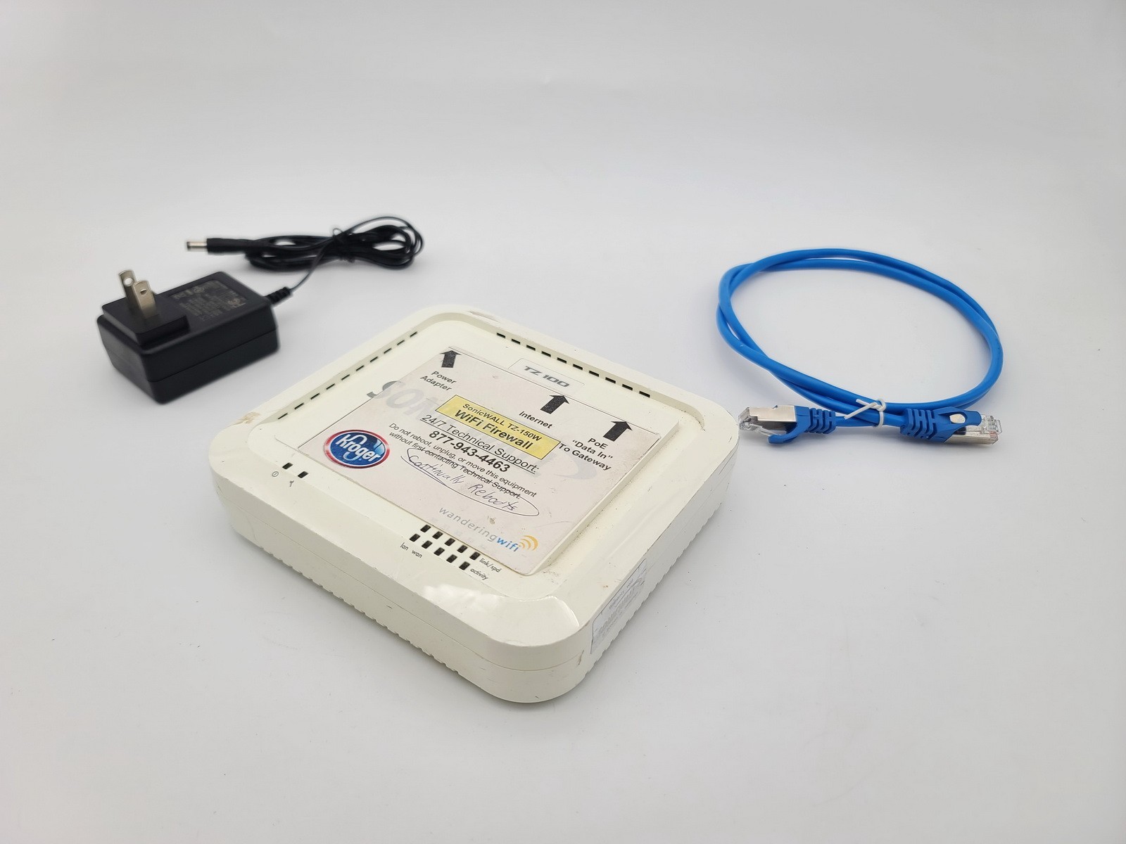 SONICWALL TZ100 APL22-07F 5-PORT 10/100 WIRELESS NETWORK SECURITY FIREWALL