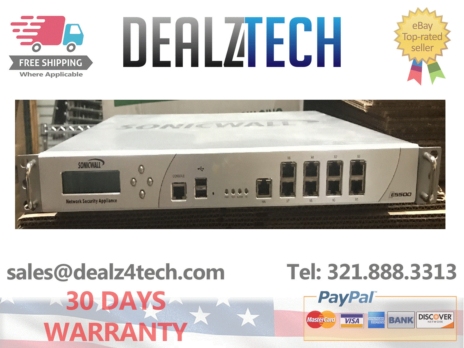 SonicWall E-Class Network Security Appliance Firewall E5500 1RK22 - 073 C-12179