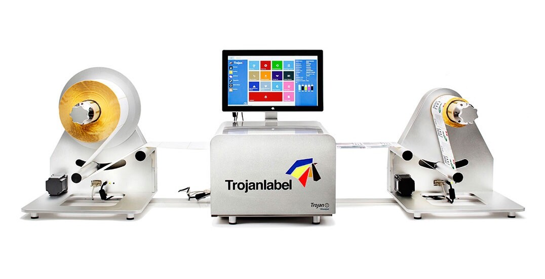TrojanOne Color Label Printer Powered By MemJet Technology With Ink, Labels, Box