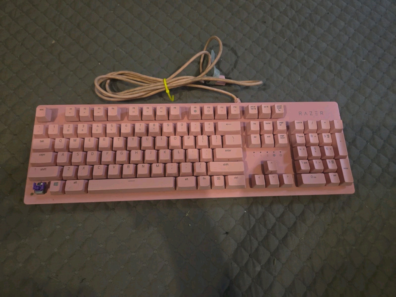 Razer Huntsman Quartz Pink RZ03-0252 Mechanical Wired Keyboard – Tested Used
