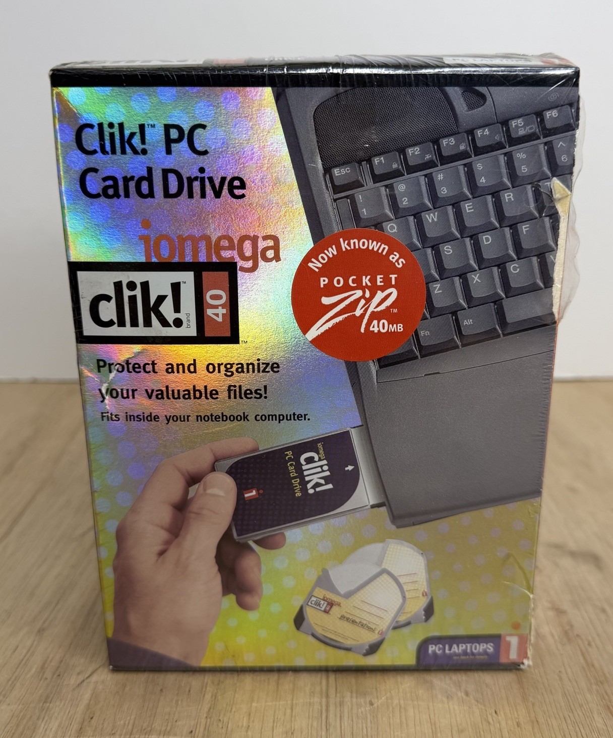 IOMEGA CLIK 40 40MB PC CARD DRIVE FOR PC LAPTOPS VINTAGE RETRO PC NIB NEW