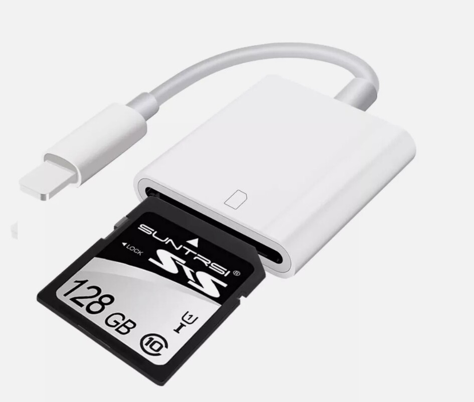 SD Card Adapter Camera Reader for iPad iPhone 6 7 8 Plus 11 12 15 Pro X Xs Lot