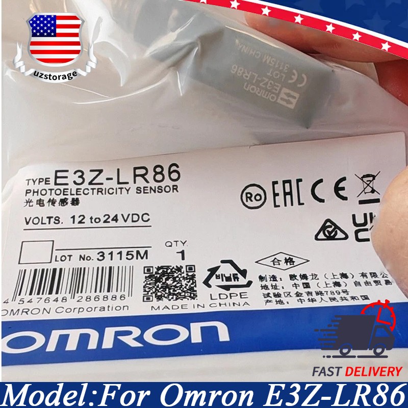 1PCS New Photoelectric Switch Sensor For Omron E3Z-LR86 E3ZLR86 US Stcok