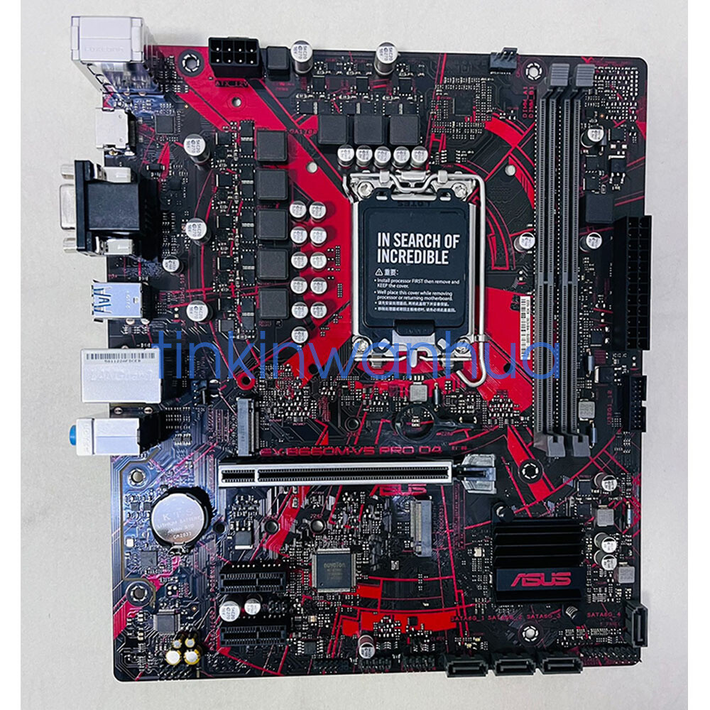 For ASUS EX-B660M-V5 PRO D4 Motherboard LGA1700 DDR4 PCIe4.0 D-Sub+M-ATX