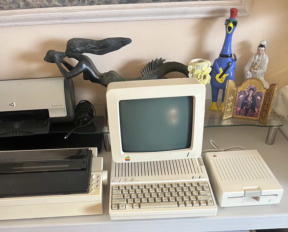 Apple 2 Computer W/Printer All Items Included Are In Pictures.