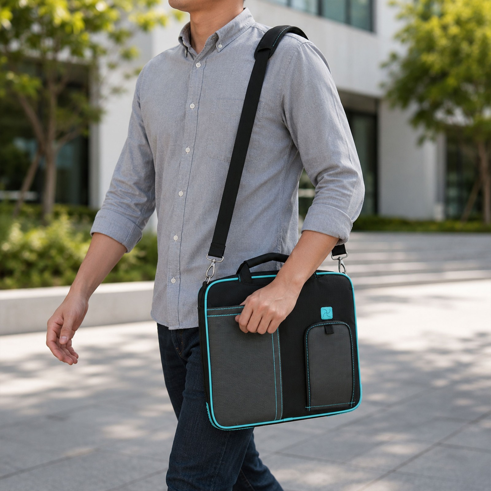 11" Professional Messenger Bag For Tablets Briefcase Crossbody Commute