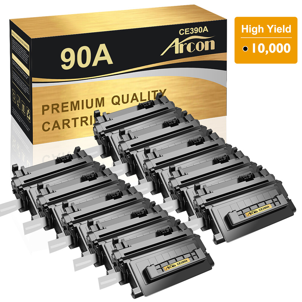 10PK CE390A Toner Cartridge 90A Fit For HP LaserJet M4555f Enterprise 600 M603n