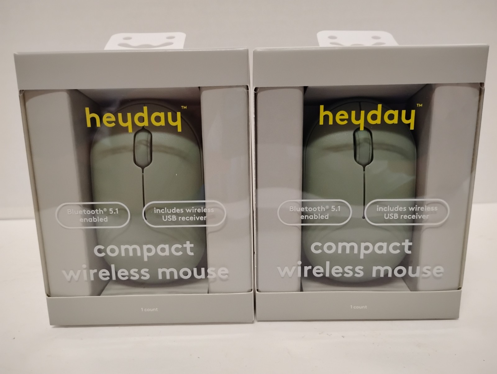 Wireless Mouse Heyday Compact Bluetooth 5.1 USB Pair of two