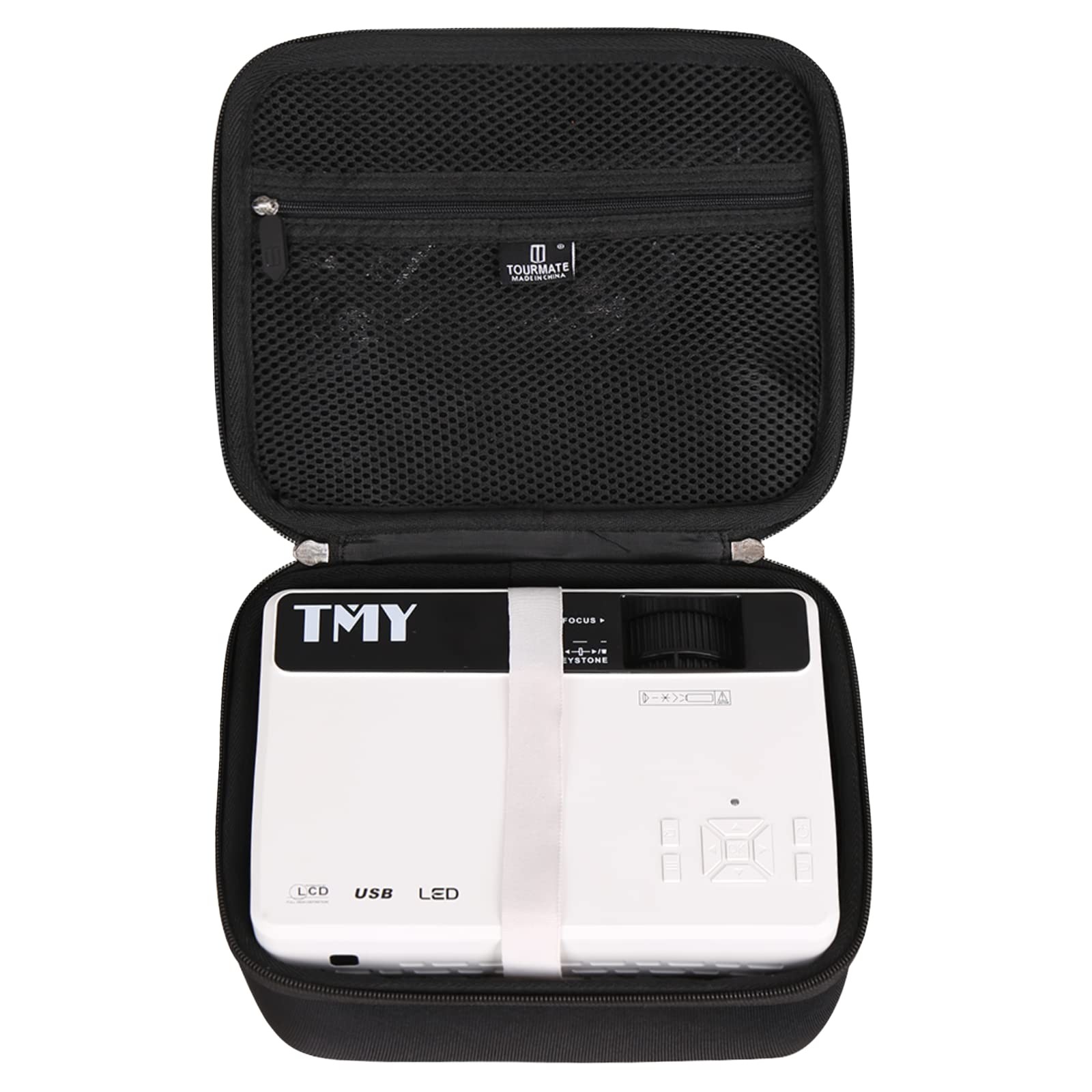 Tourmate Hard Storage Case for TMY Projector 7500 189.14 cubic inches, Black