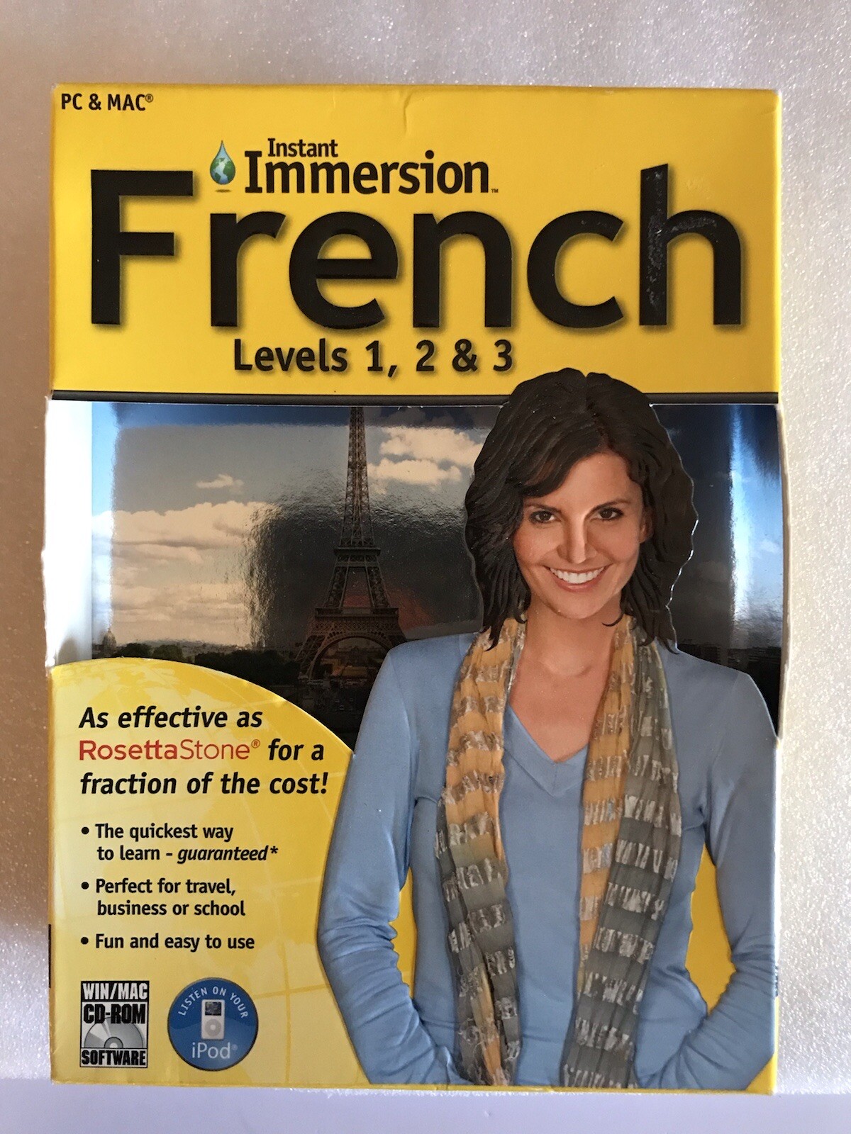 Instant Immersion French Levels 1, 2 & 3 (New in sealed box)
