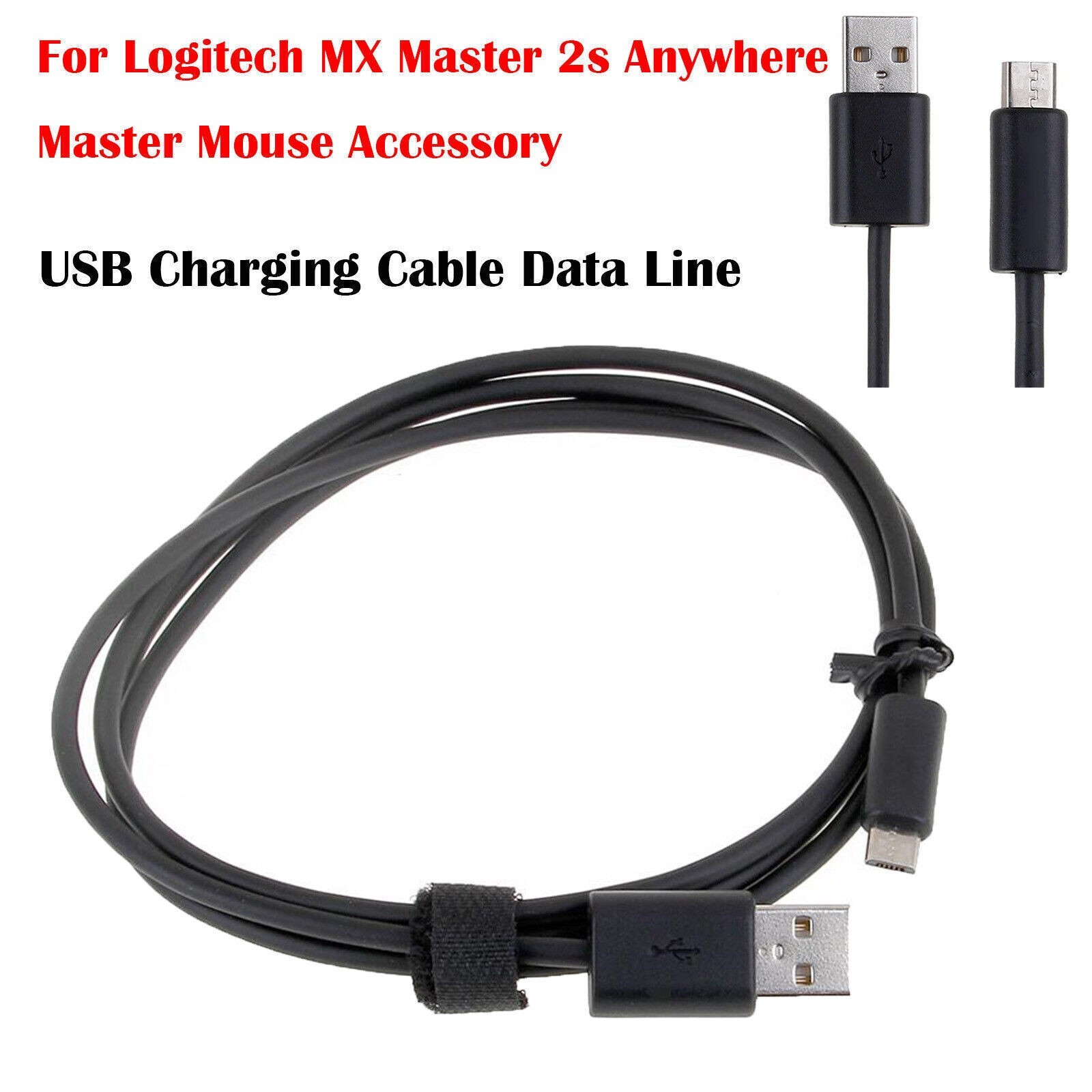 1.3M OEM USB Charging Cable Line for Logitech MX Master 2s Anywhere Master Mouse