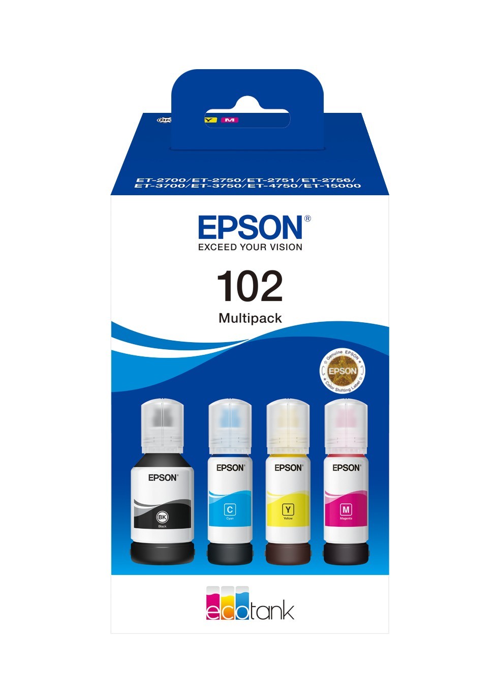 Genuine Epson 102 Multipack Ink Bottles - C13T03R640