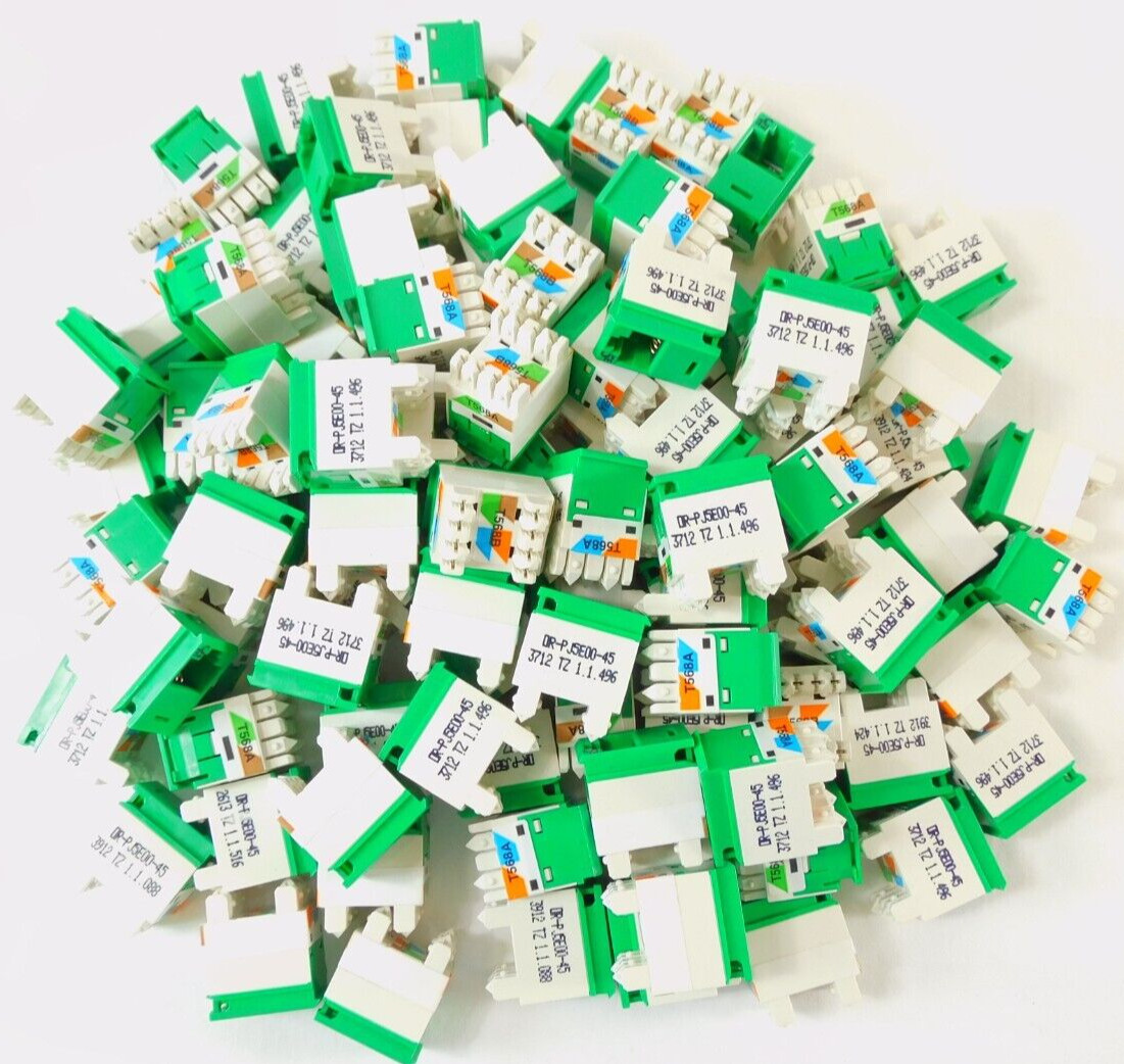 OR-PJ5E00-45 Clarity Category 5e Panel Jack Ortronics Green - QUANTITY OF 100