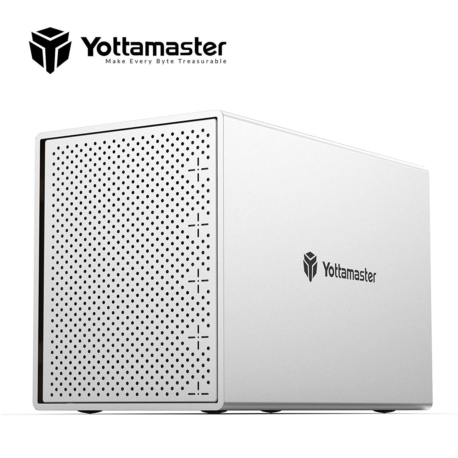 Yottamaster 4 Bay Type C Hard Drive Enclosure External For 2.5/3.5" SATA HDD 88T