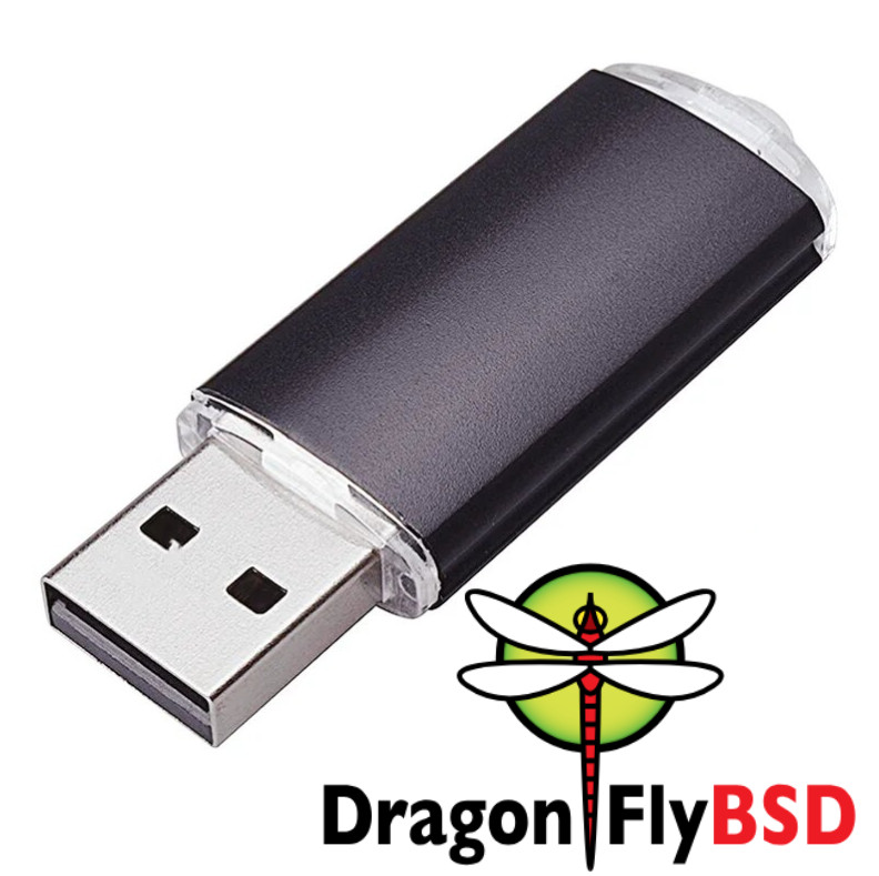 DragonFly BSD Bootable USB Flash Drive Fast Live Install PC Laptop Plug & Play