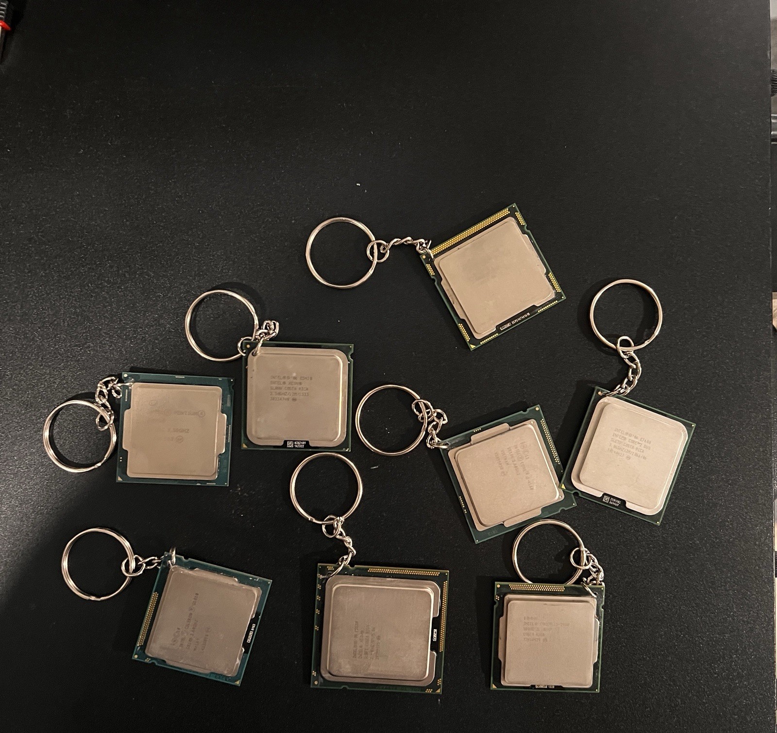 Intel CPU Keychains i7 i5 Pentium Celeron