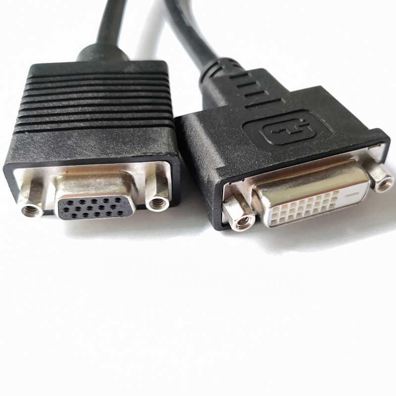 1pc For  split screen dual screen transfer Data cable DVI-I to DVI-D+VGA
