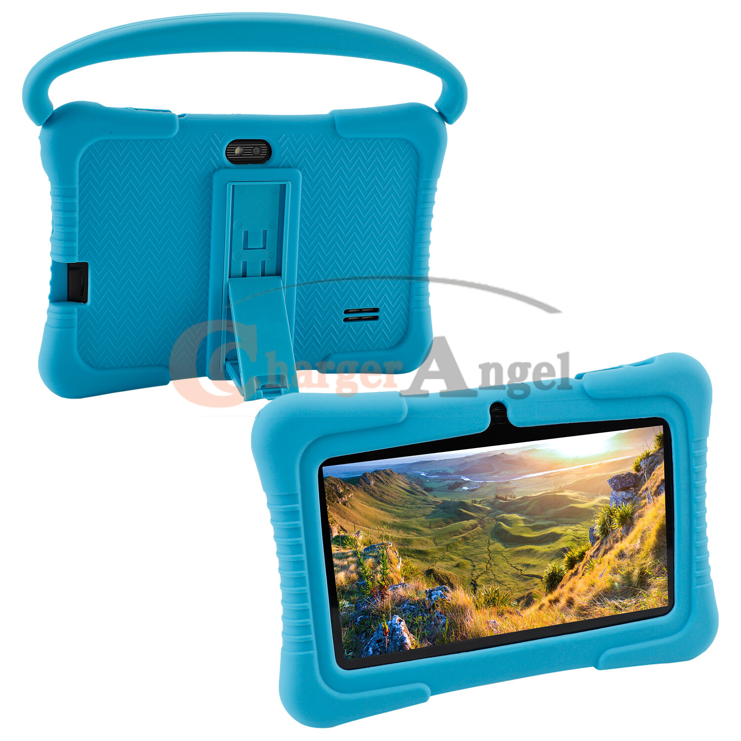 64GB Android 9.1 7''  Kids Google Tablet PC Dual Camera Quad-core Bundle Case