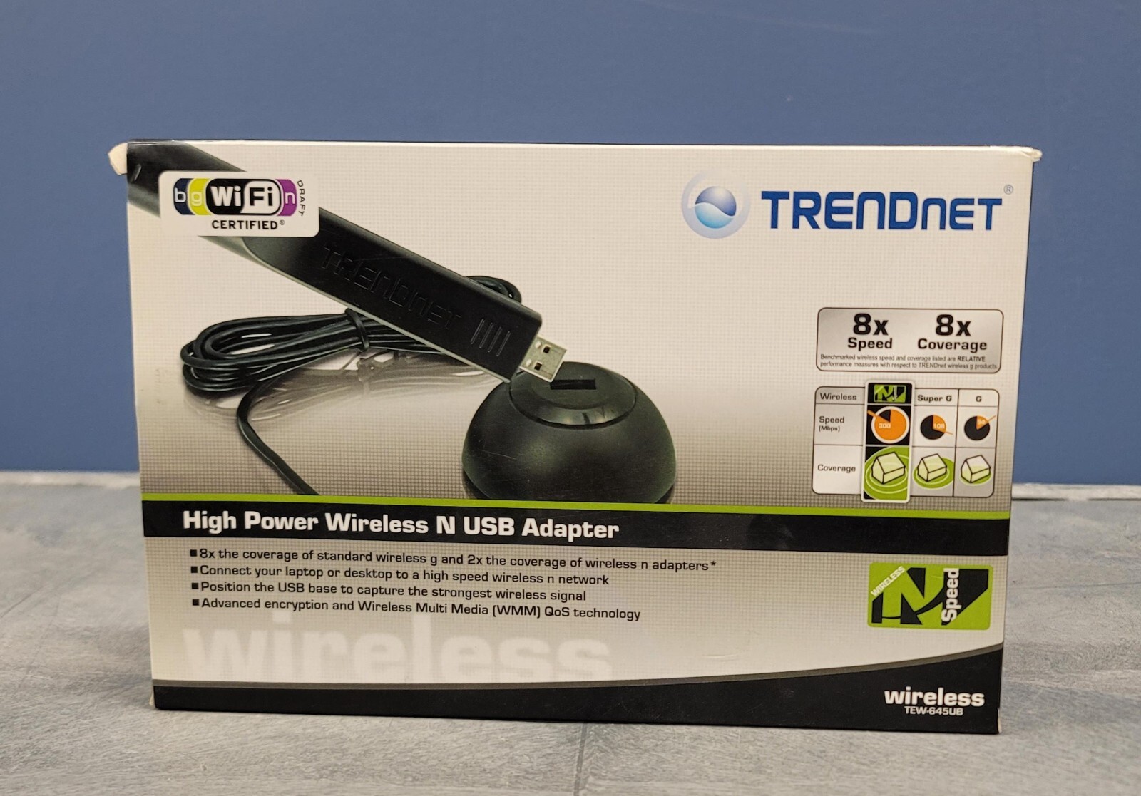 TRENDnet TEW-645UB High Power Wireless N USB Adapter