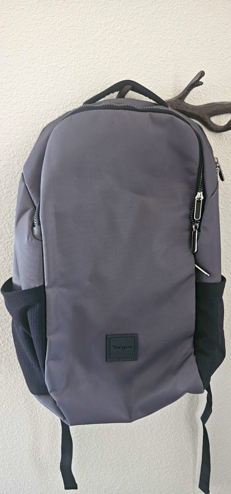 Targus 15in Laptop Backpack Padded Solid Polyester Gray/Black Universal