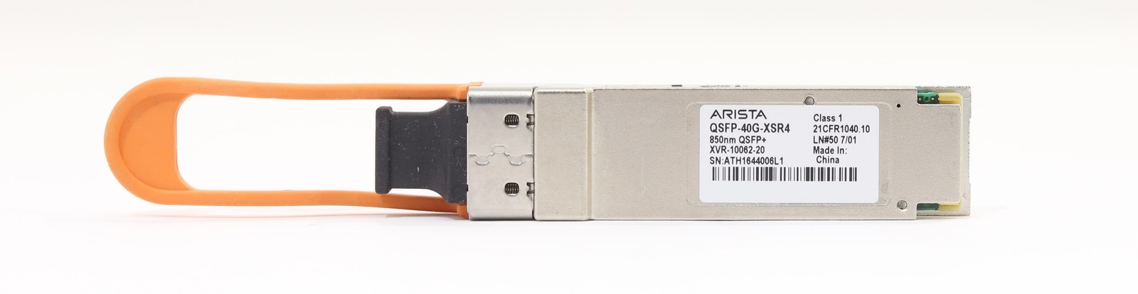 Arista QSFP-40G-XSR4 40GbE QSFP+ Optical Transceiver Module P/N: XVR-10062-20