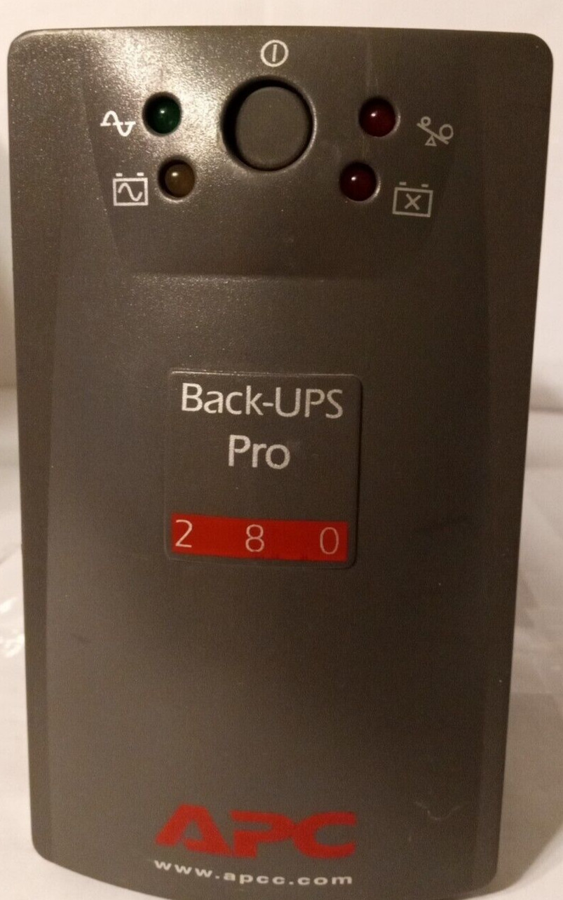 APC BACK-UPS PRO BP280S SURGE PROTECTOR. Used. No Batteries.