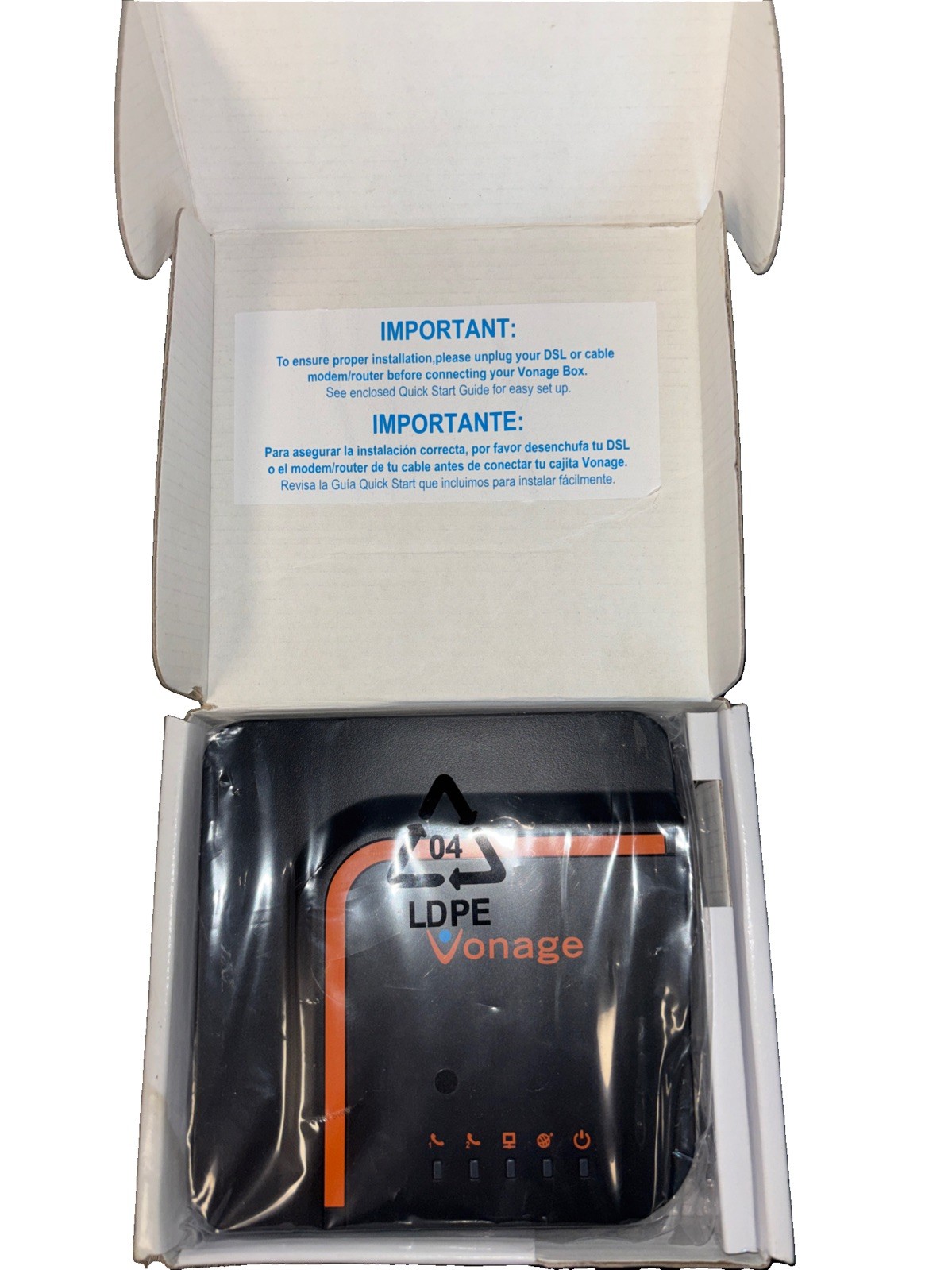 Vonage VDV23-VD Digital Internet Phone Service Adapter VOIP Router NEW