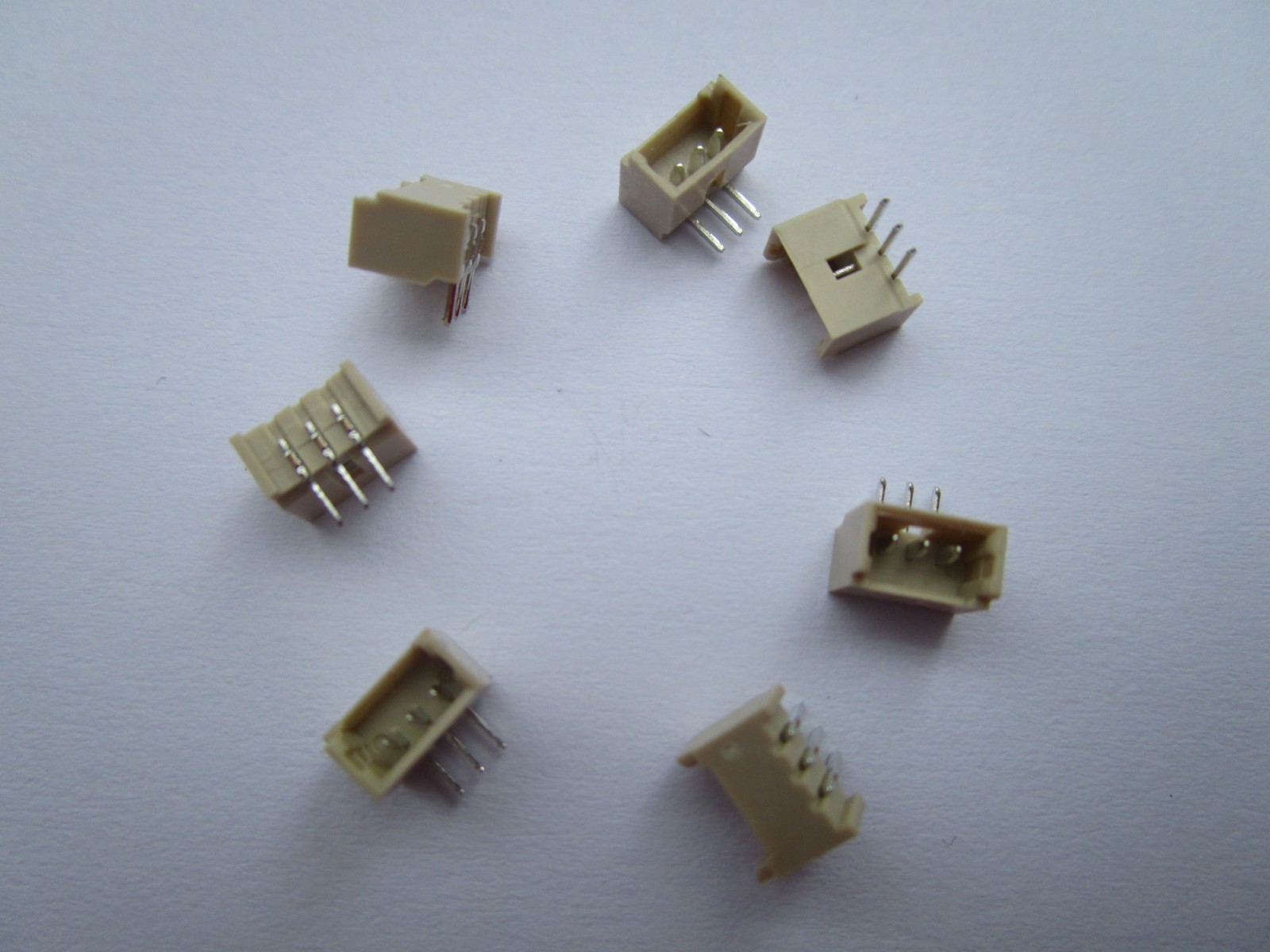 50 pcs Micro 1.25mm Pitch 3 Pin Right Angle Male Plug Connector New