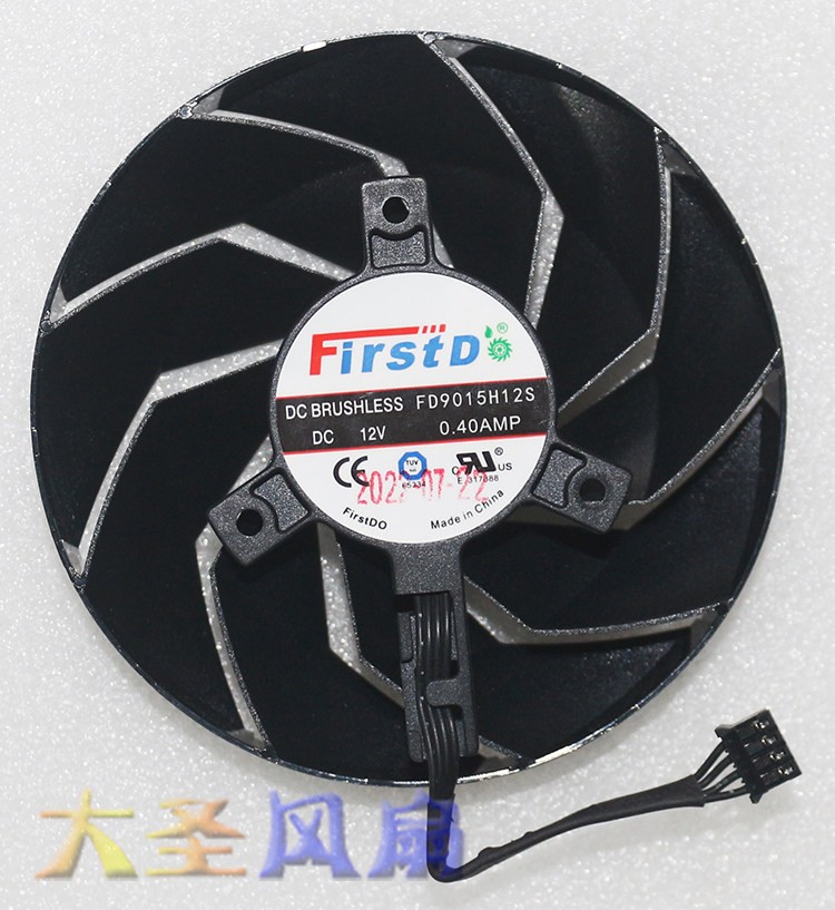 New For Sapphire FD9015H12S Graphics Card Fan Diameter 8.8cm Hole Spacing 3.9cm