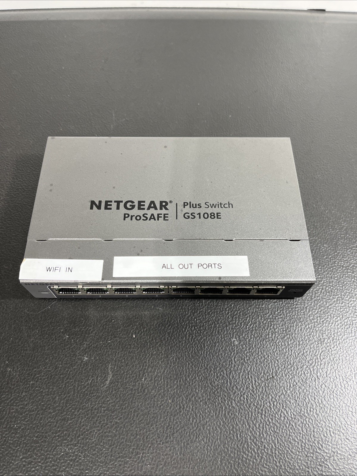 NETGEAR ProSafe GS108E 8-Port Gigabit Switch w/ Power Adapter
