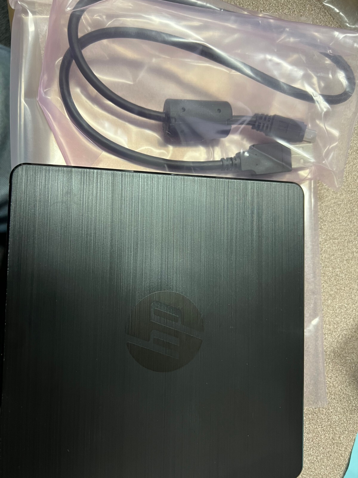 OEM Genuine HP Hi-Speed External USB DVD±RW Burner GP60NB50 P/N 743334-001.