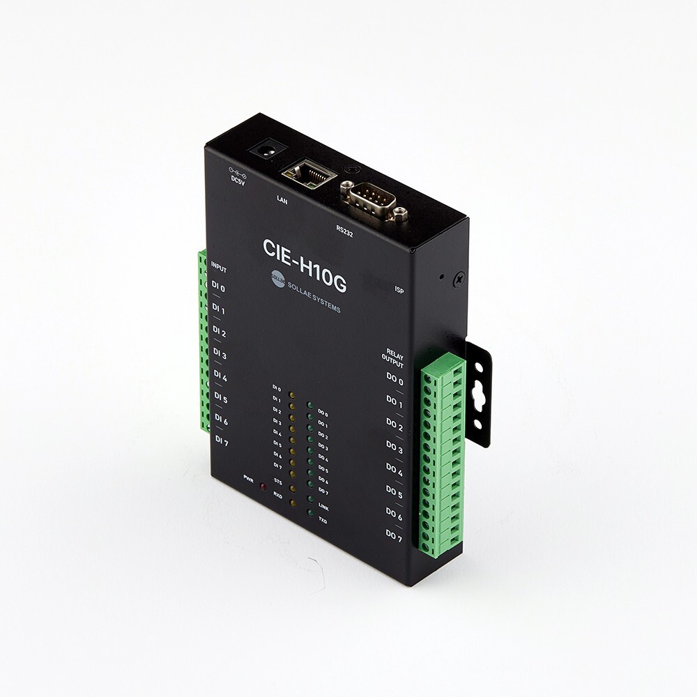 CIE-H10G ezTCP 8-Port, RS-232 & Ethernet Remote I/O Controller by Sollae Systems