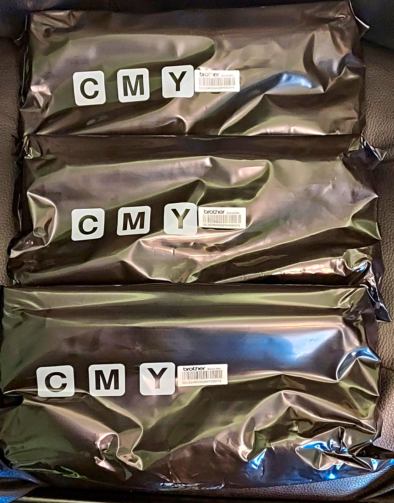 Genuine Brother DR-223CL Drum Unit Set 3-Pack Color CMY OEM New Sealed Bags