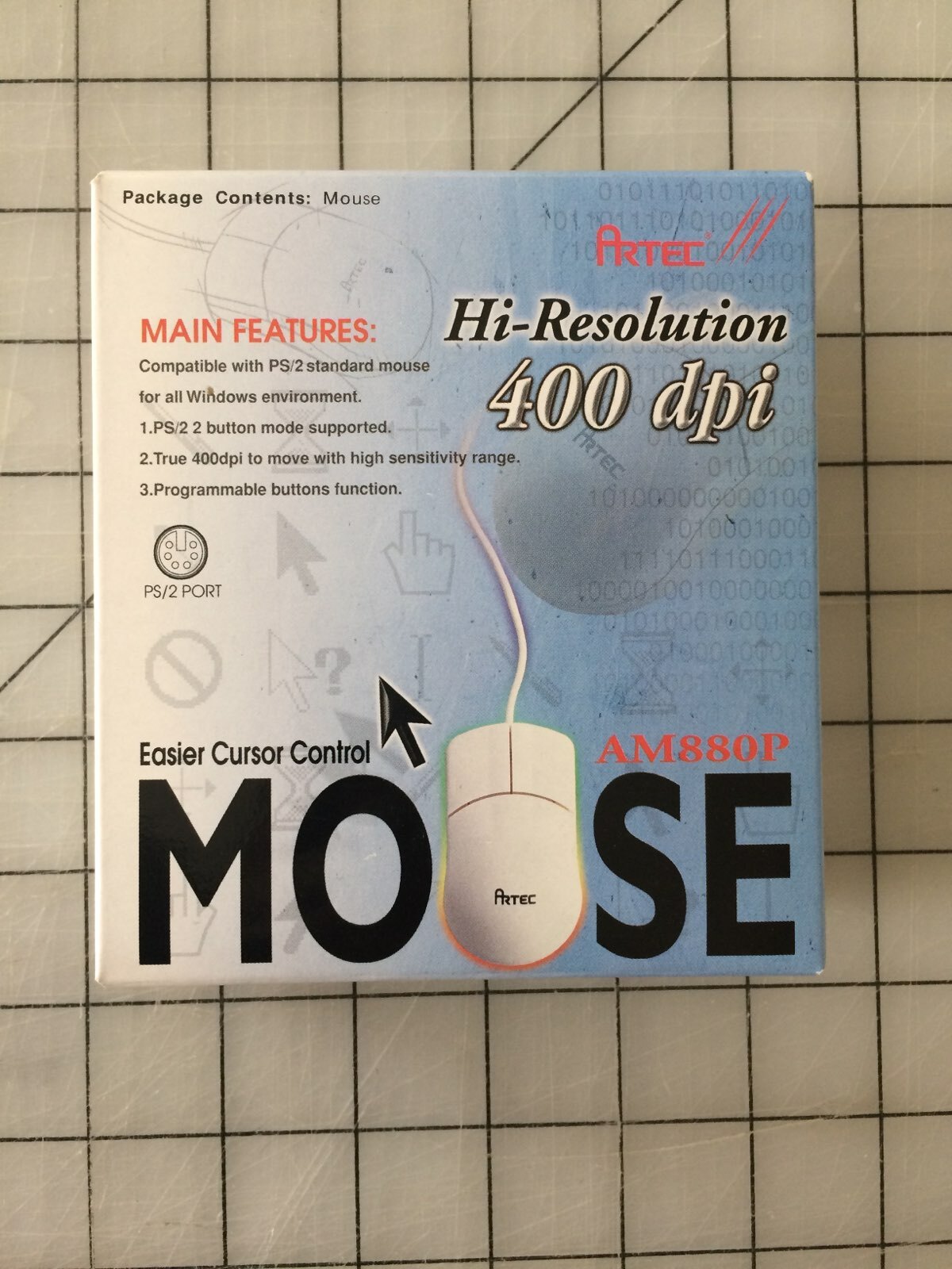 ARTEC AM880P PS/2 Mouse NEW OLD STOCK