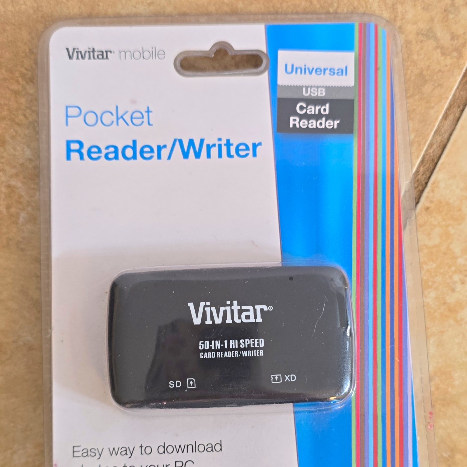 Vivitar 50-in-1 USB Multi Card Reader for SD CF Memory Stick xD Universal