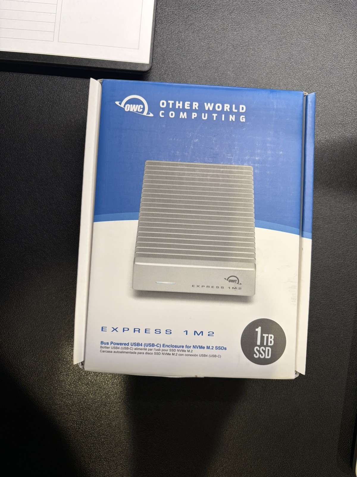 OWC 1TB Express 1M2 USB4 (40Gb/s) Bus-Powered Portable NVMe SSD External Storage