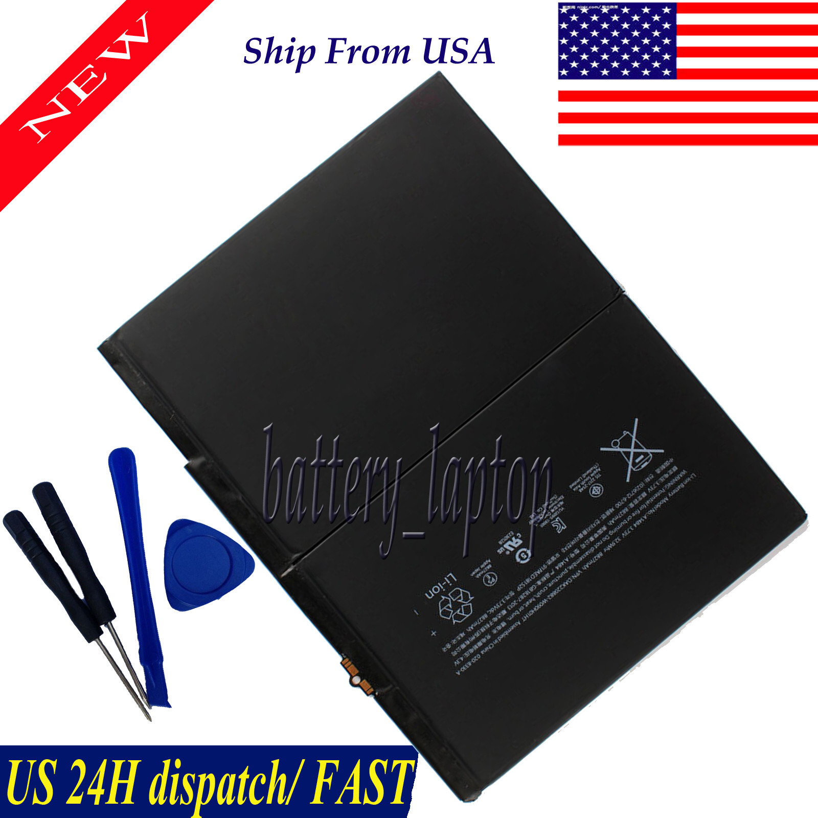 Battery Replacement for iPad 7 8 9 Generation 8820 mAh A2270 A2197 A2200 A2198