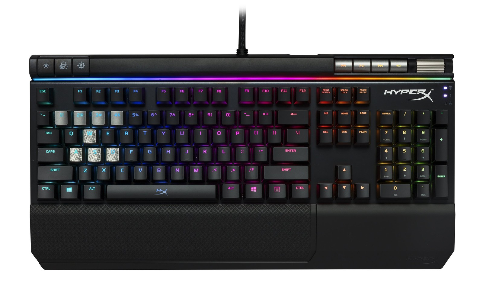 Hyperx Alloy Elite Rgb Gaming Keyboard, Brown Switches, For Gamers, Usb Chargin_