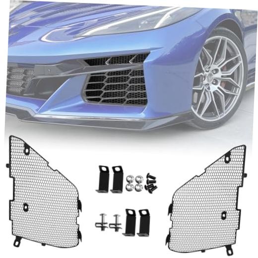 Upgraded Front Radiator Guards Grille for Corvette C8 Stingray Large