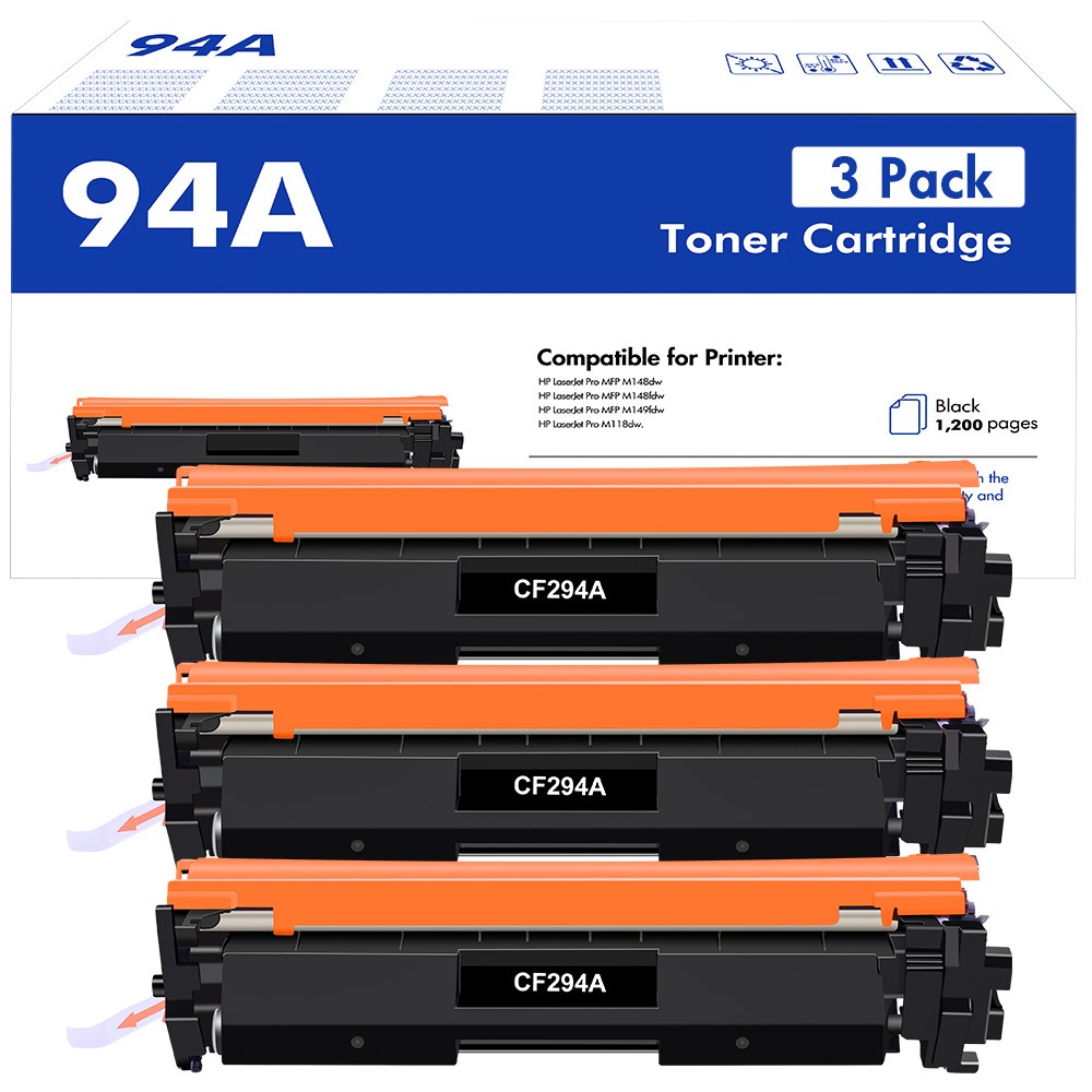 3PK 94A CF294A Toner Cartridge Compatible For HP LaserJet Pro M118dw MFP M148dw