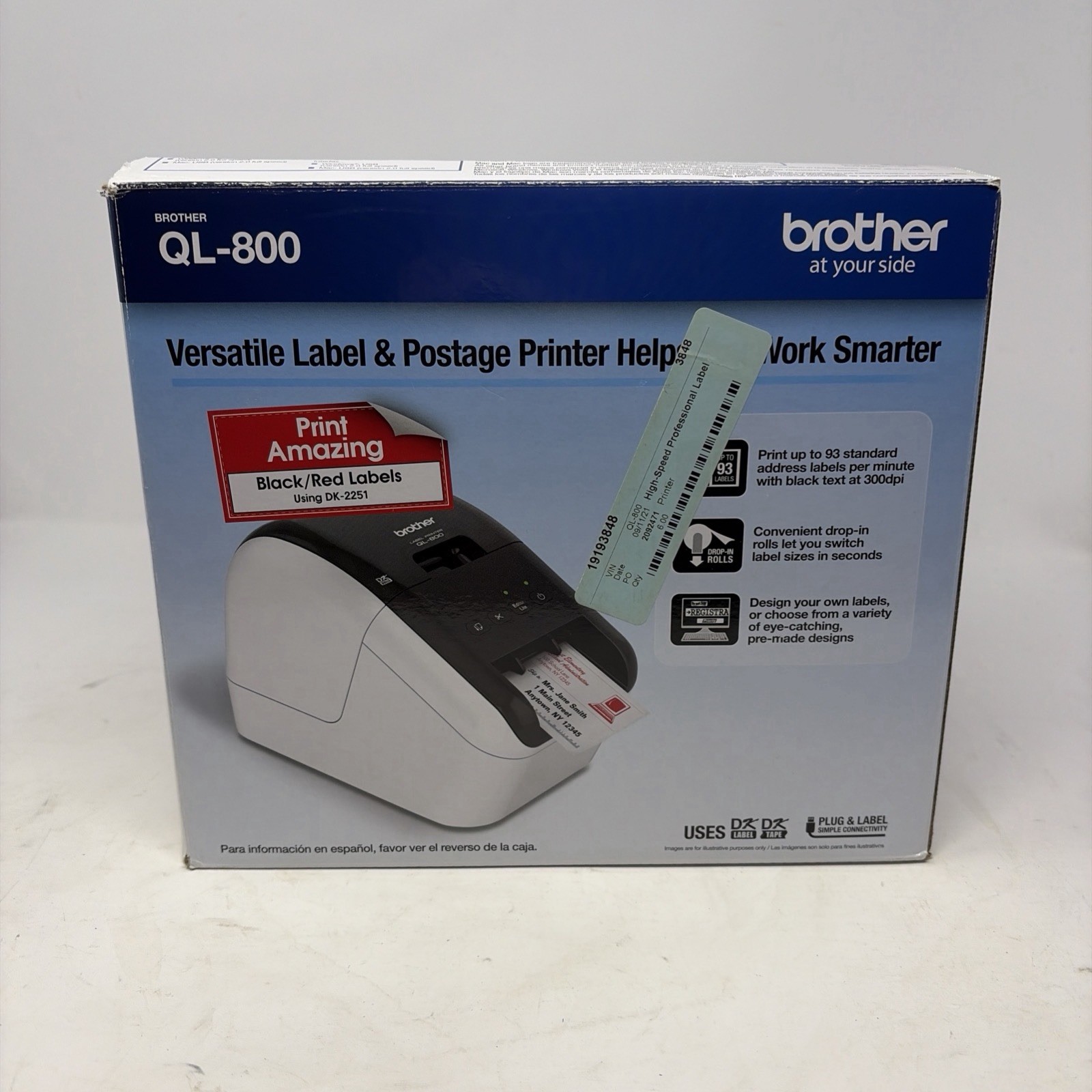 Brother QL800 Label Printer NEW OPEN BOX