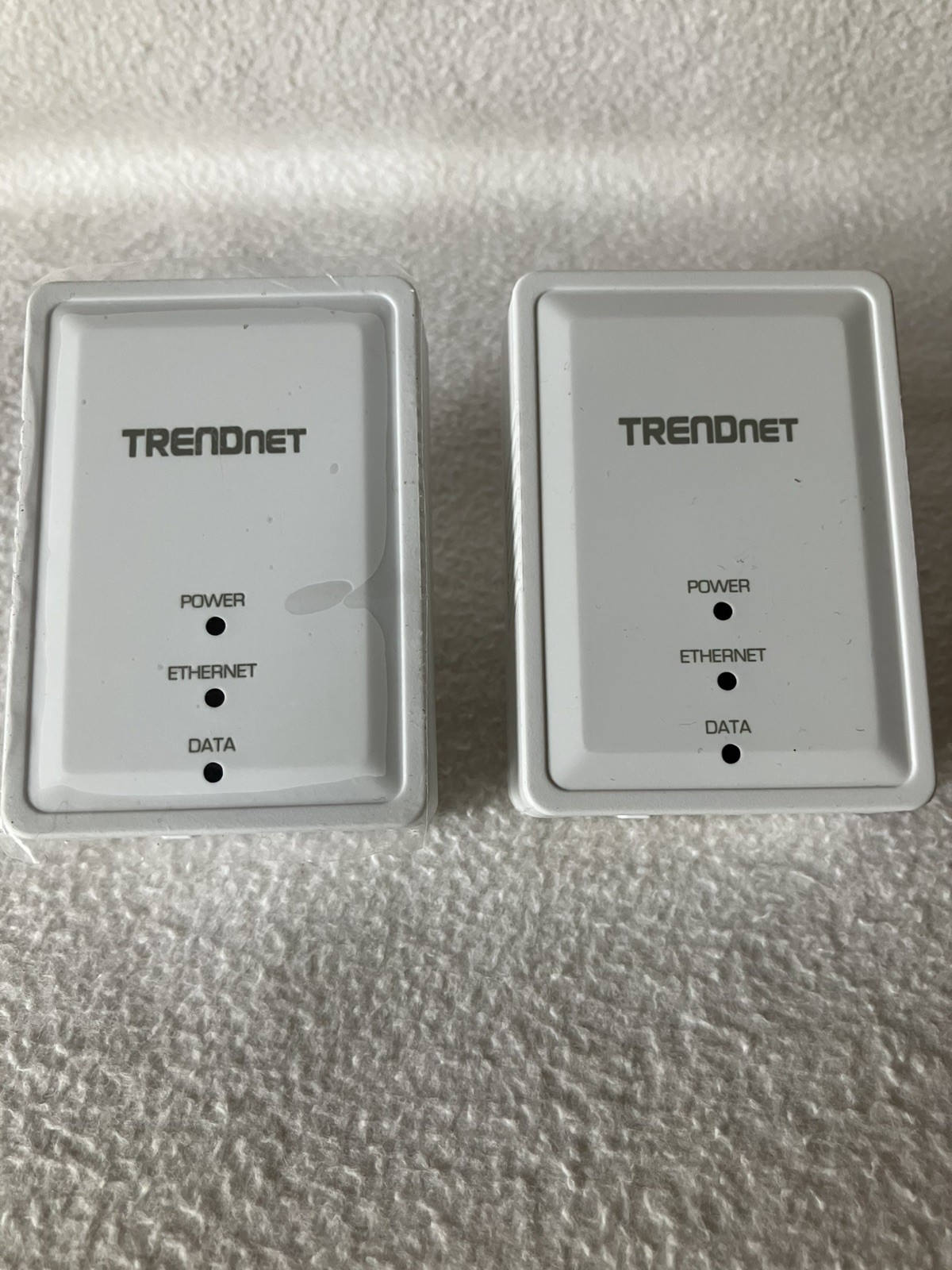 TRENDnet 500Mbps Compact Powerline 500 AV Adapter - TPL-406E2K one new, one used