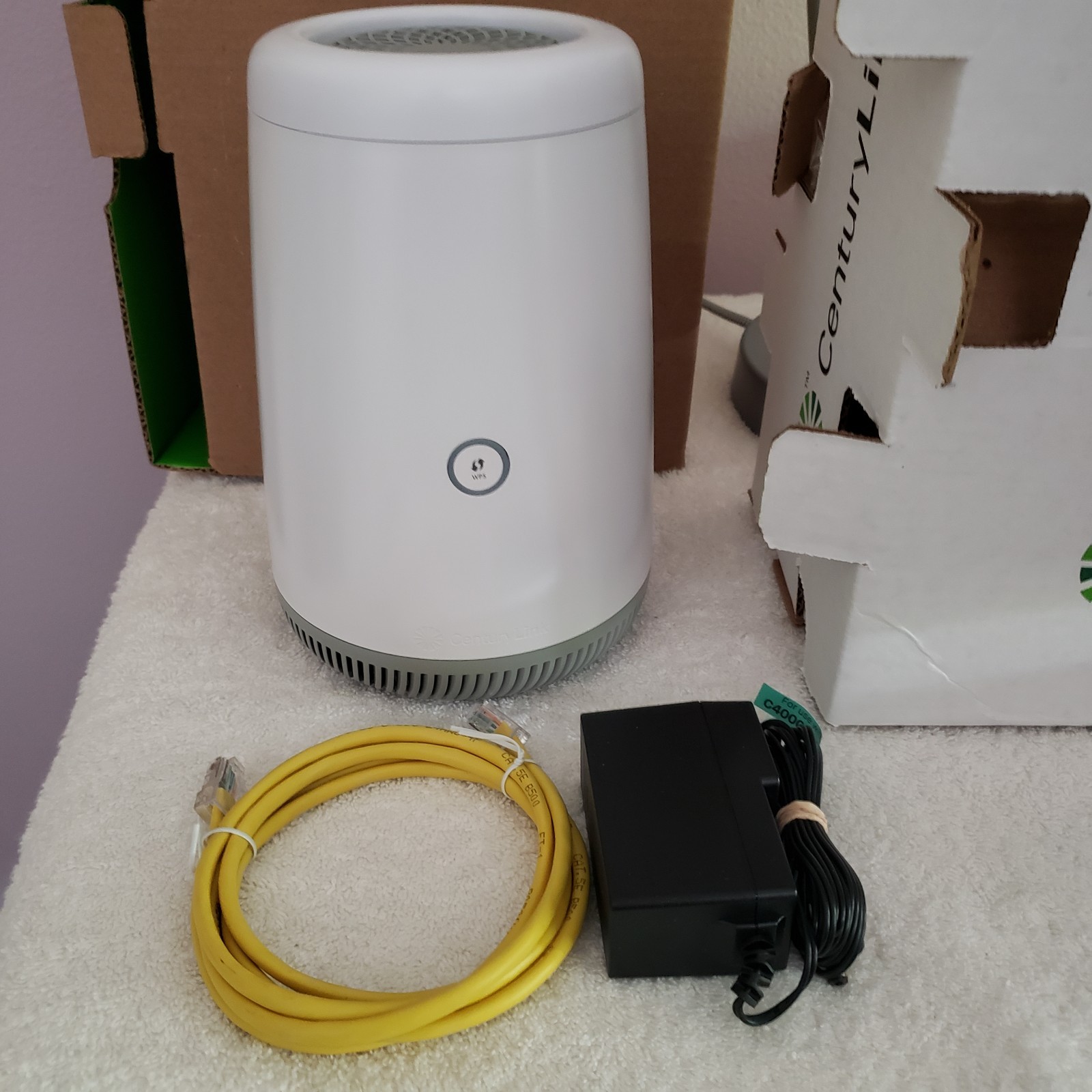 Century Link Modem Router C4000LG WiFi 6 with Power Cord, Cat 5E Cord