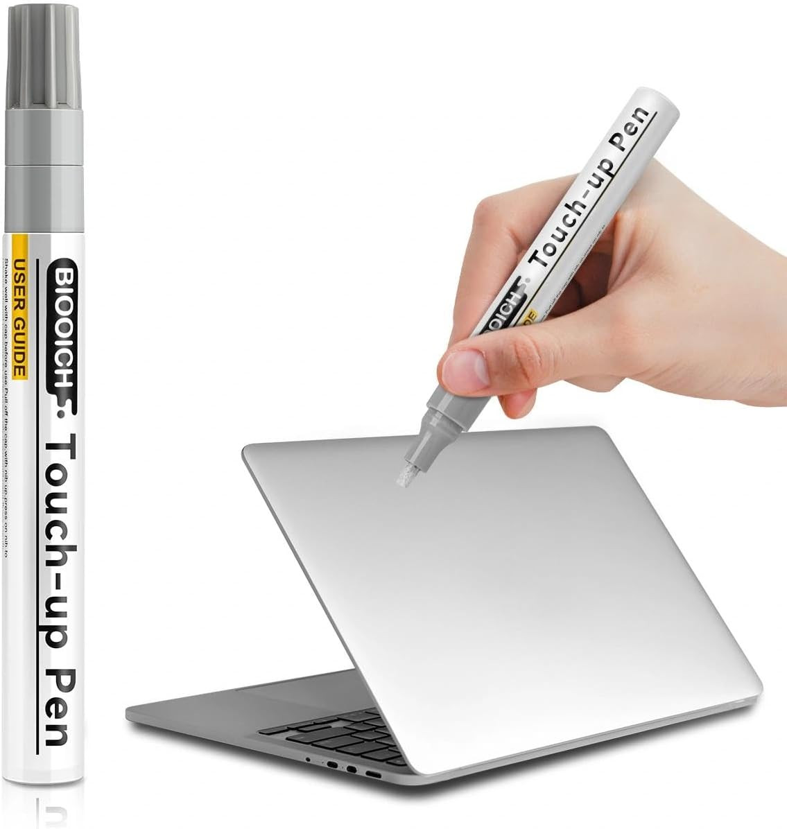 Silver Touch up Paint Pen for Macbook Pro/Air - Exact Color Match for Scratches