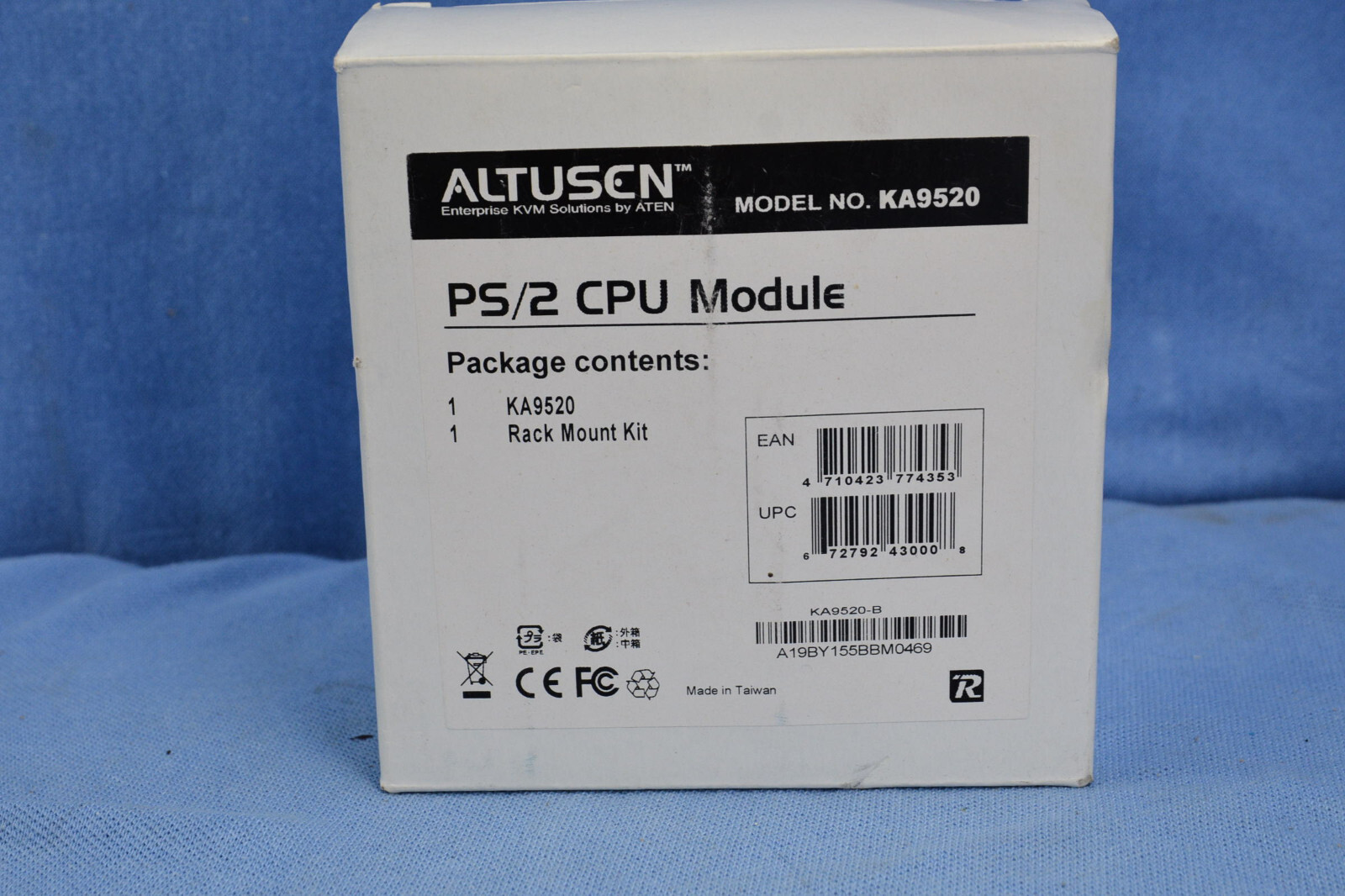 Alten Altusen PS/2 VGA KVM Adapter Cable KA9520 (CPU Module) (A0881)