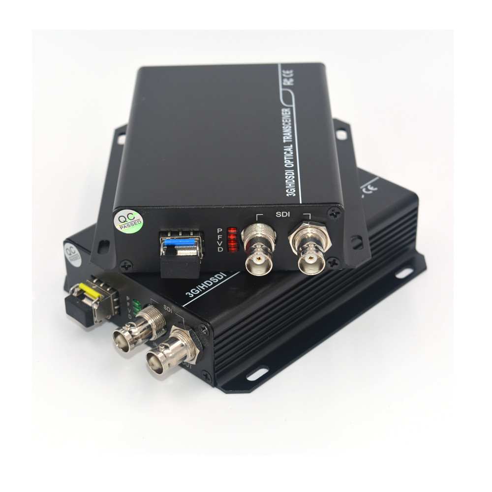HD SDI over Fiber Optic Extender -Video Audio Optical Converters ,SFP LC 20Km